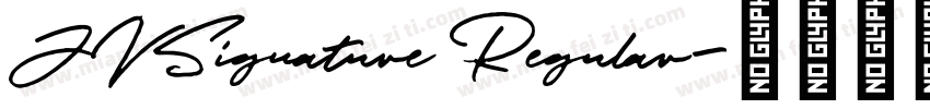 JVSignature Regular字体转换